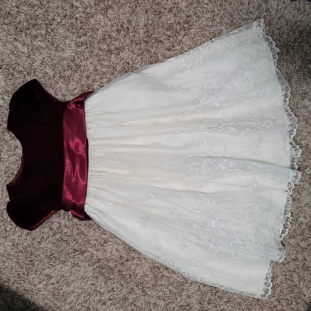 Cinderella velvet and lace formal dress